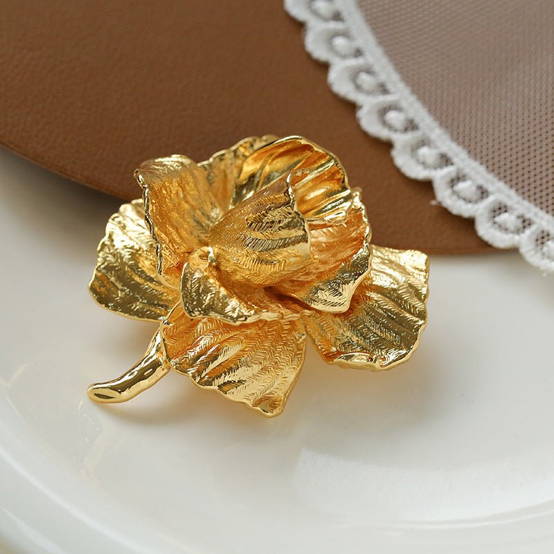 Vintage Rose Pin Brooch - floysun