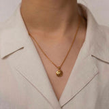 Vintage Round Shaped Lion Chain Necklace - floysun