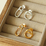 Vintage Simple 925 Silver Geometric Earrings - floysun