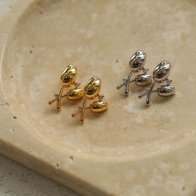 Vintage Tulip Earrings - floysun