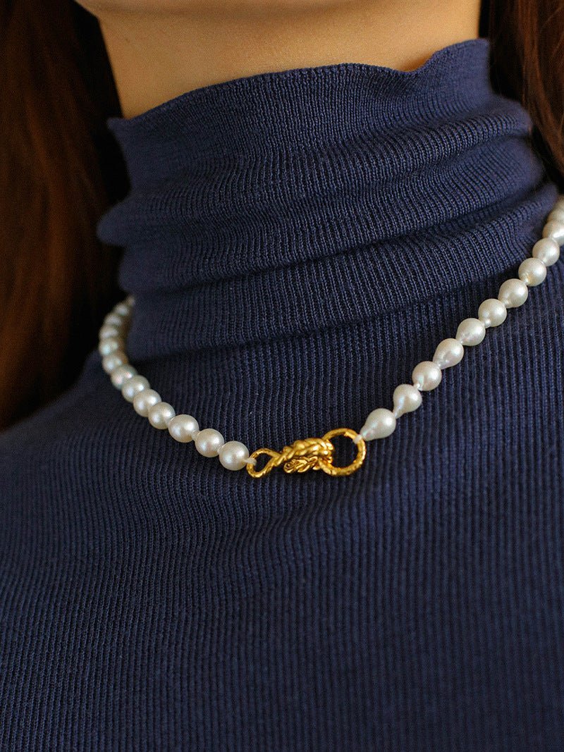 Water Drop Baroque Pearl Necklace - floysun