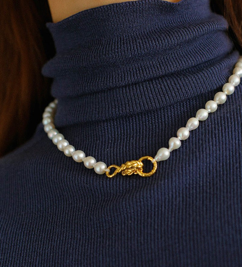 Water Drop Baroque Pearl Necklace - floysun