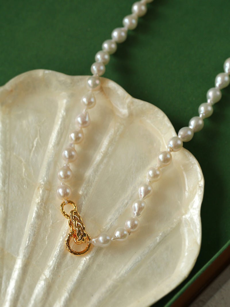 Water Drop Baroque Pearl Necklace - floysun