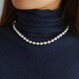 Water Drop Baroque Pearl Necklace - floysun