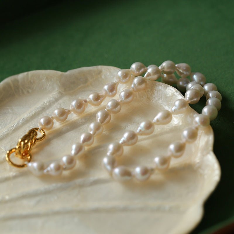 Water Drop Baroque Pearl Necklace - floysun