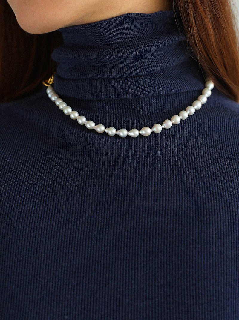Water Drop Baroque Pearl Necklace - floysun
