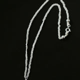Weaving Sparkling Zircon Pendant Neckchain Necklace - floysun
