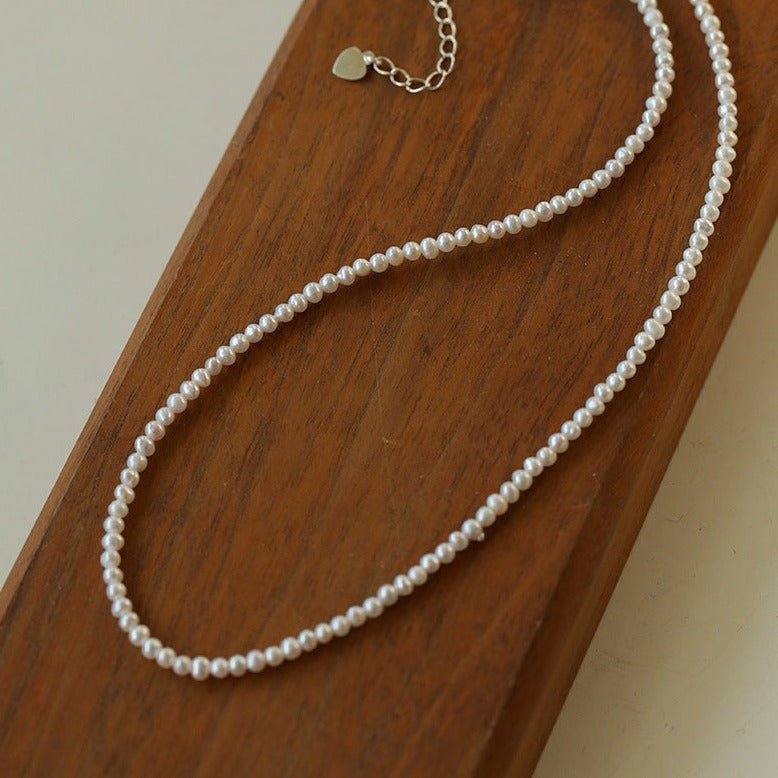 White Mini Freshwater Pearl Necklace - floysun
