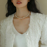 White Mother of Fritillary Pearl Necklace - floysun
